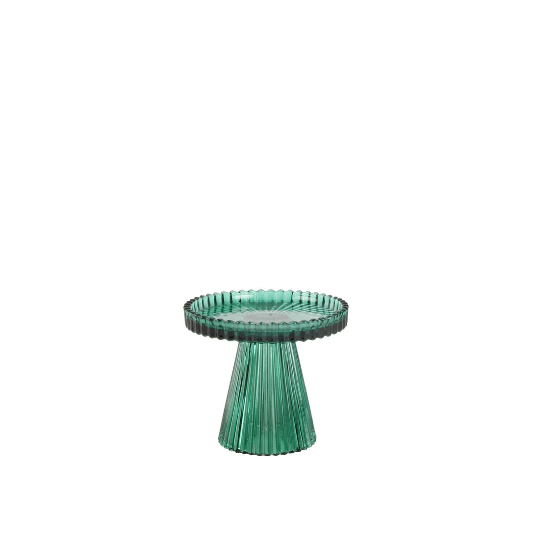 Empire Tree Pillar Candle Holder Small Green
