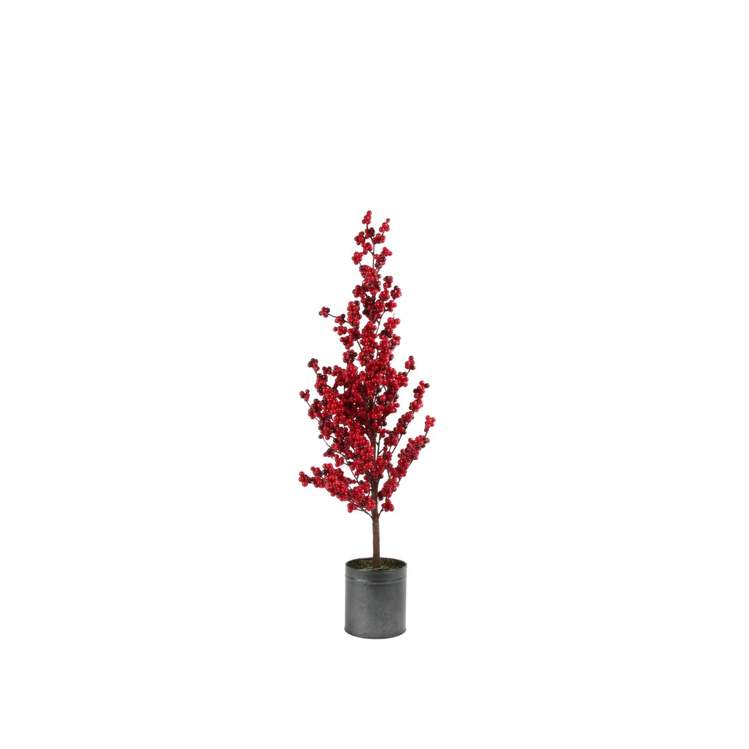 Berry Potted Tree 2.5' Red