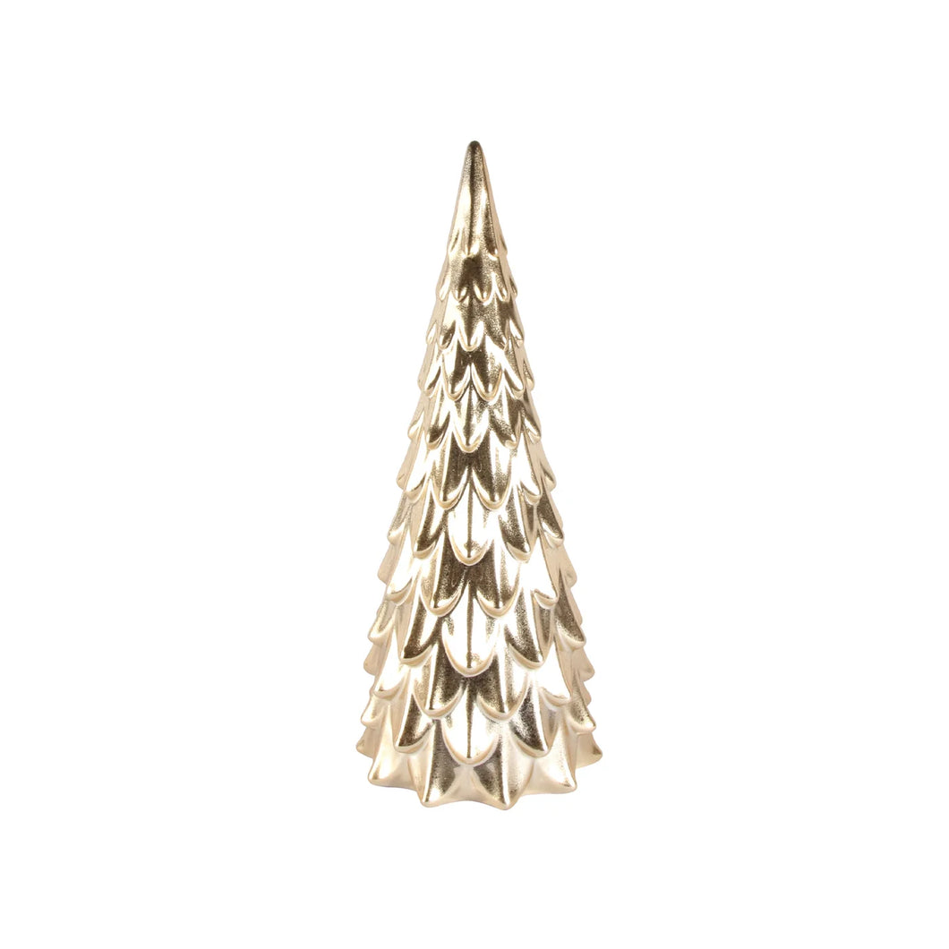 Metallic Glazed Tree Large Gold