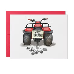 Big Red Wedding Card