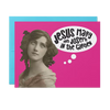 Jesus Mary & Joseph Card In The Garden Card