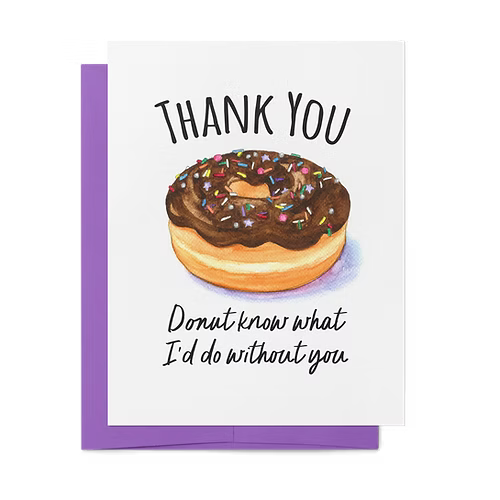 Thanks Donut Card