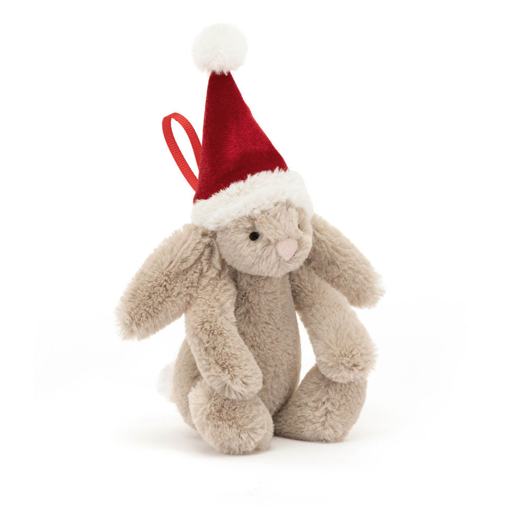 Bashful Christmas Bunny Ornament