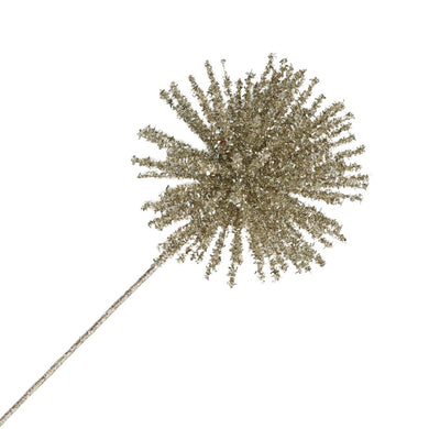 SPRAY STARBURST TENSIL CHAMPAGNE 18″ W/ GLITTER